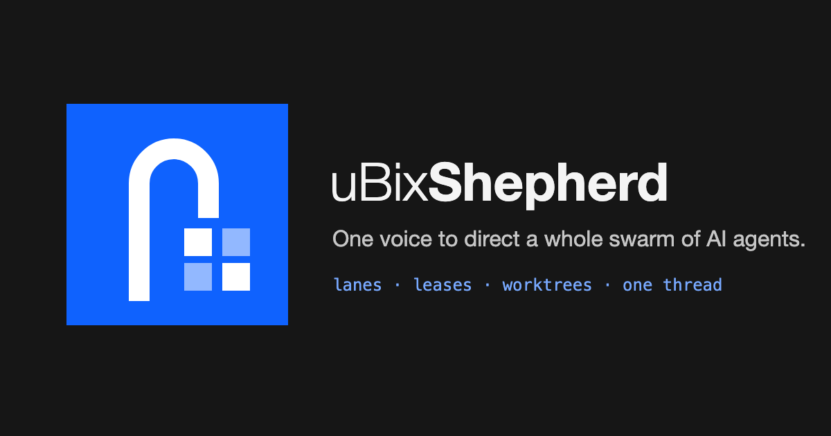 uBixShepherd — The Place I Actually Work Now (0.2 beta, updated for v0.4.0-beta.1)